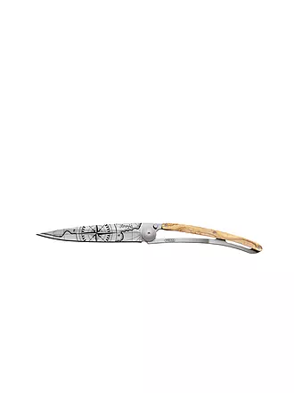 DEEJO | Taschenmesser Olivenholz Titan TERRA INCOGNITA 37G | 